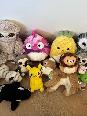 Build Your Bundle Pick 4 Plush Stuffed Animals Mixed Toy Lot Many Brands - Set 1